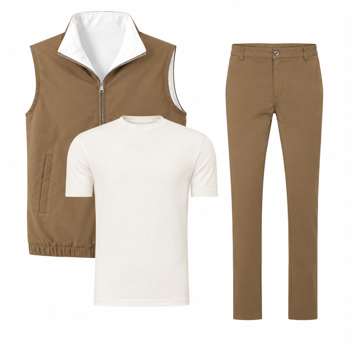 Le Marné - Set Karamell/Weiß